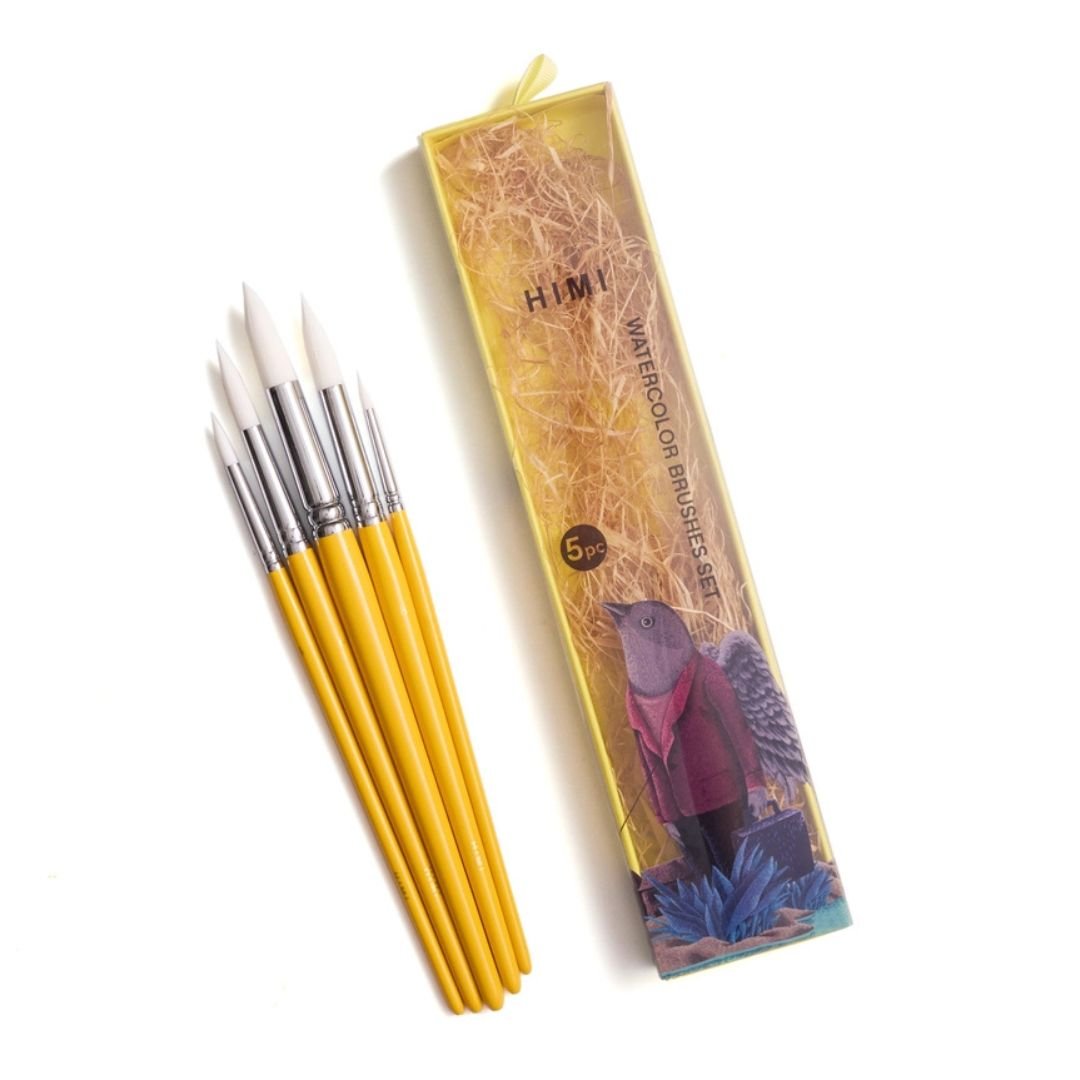 Himi Paintbrushes Set of 5 - Yellow - Himi