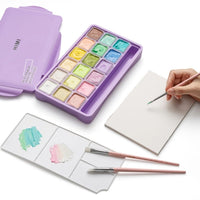 Himi Pastel Jelly Cup Gouache 18 Paints Set - Himi