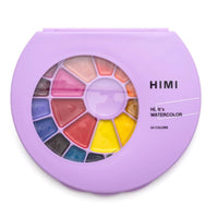 Himi Semi - Moist Watercolour Set 24 Pans - Purple - Himi