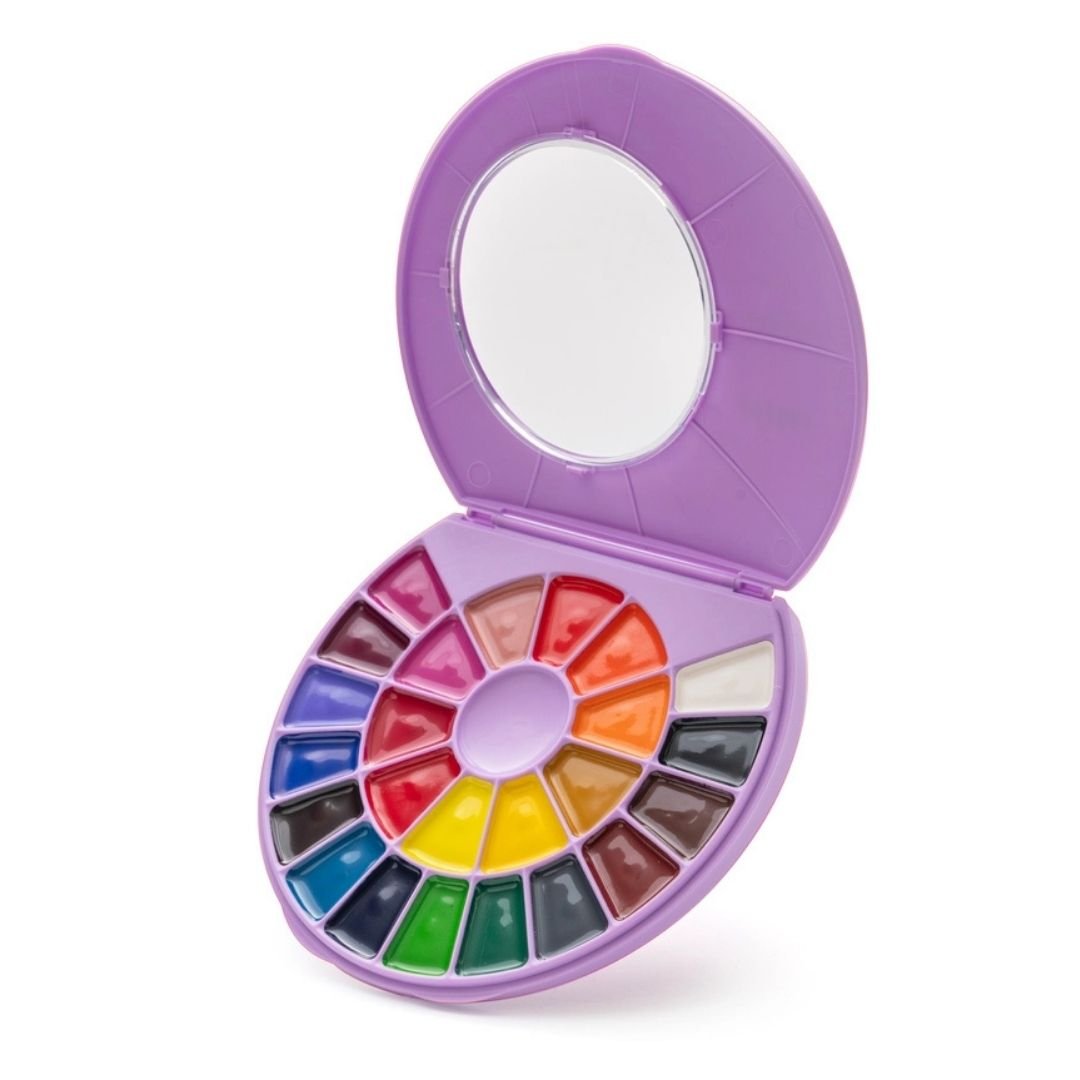 Himi Semi - Moist Watercolour Set 24 Pans - Purple - Himi