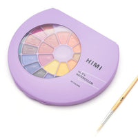 Himi Semi - Moist Watercolour Set 38 Pans - Purple - Himi
