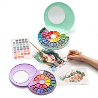 Himi Semi - Moist Watercolour Set 38 Pans - Purple - Himi