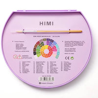 Himi Semi - Moist Watercolour Set 38 Pans - Purple - Himi