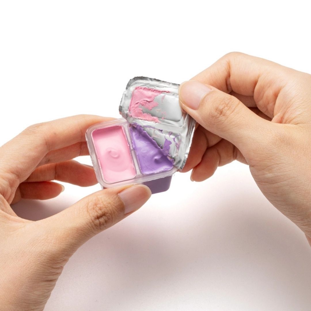 Himi Twin Cup Gouache 48 Basic Colours Paints Set - Green - Himi