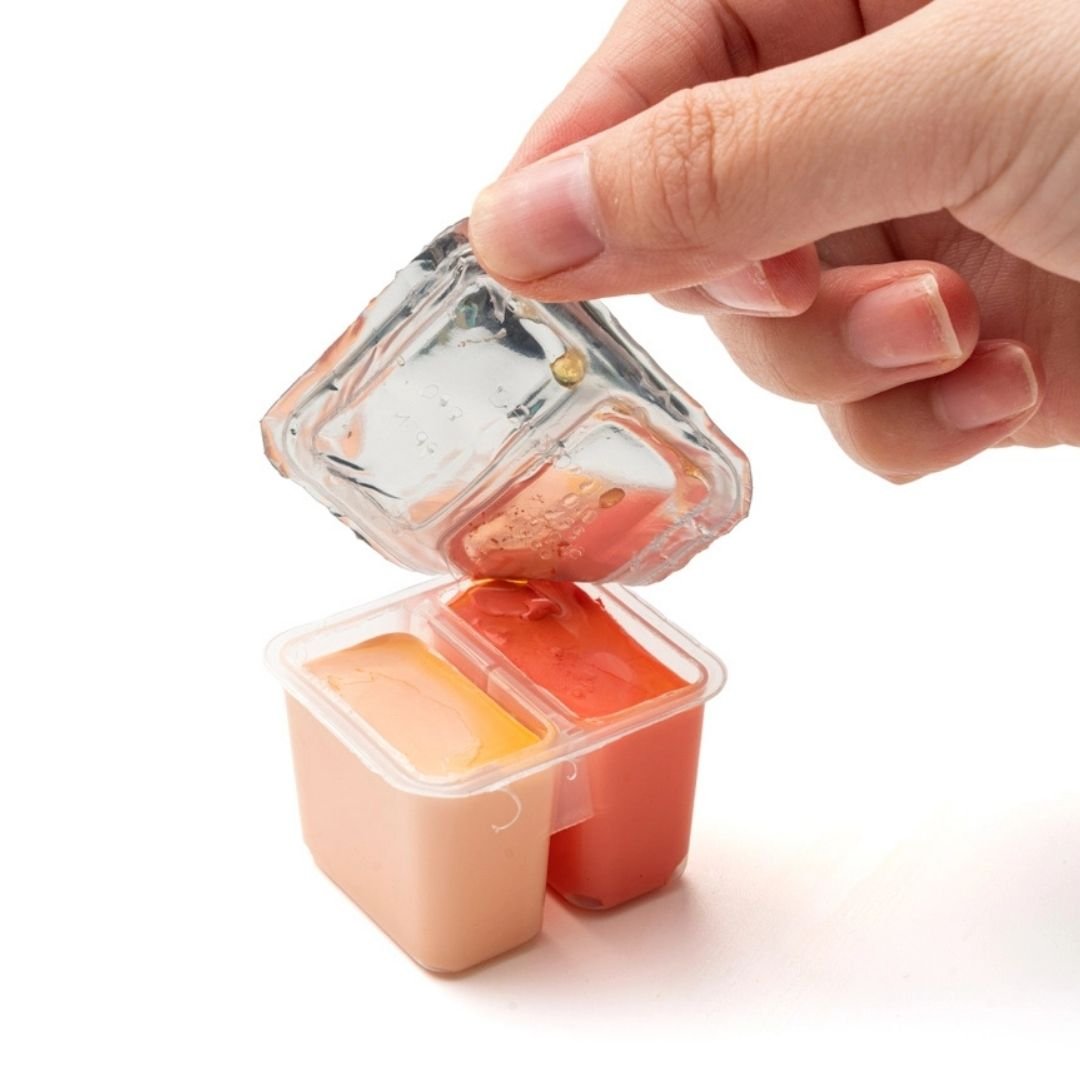 Himi Twin Cup Gouache 48 Basic Colours Paints Set - Peach - Himi