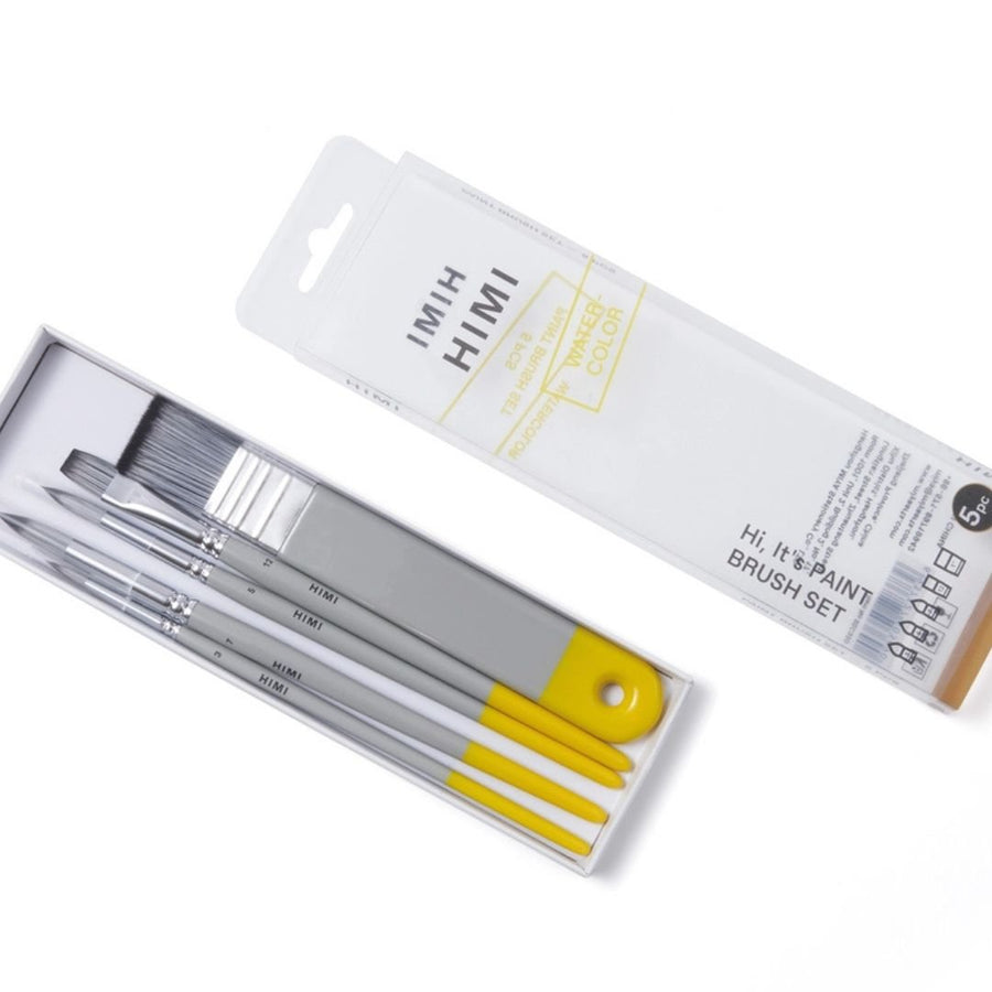 Himi Watercolour Brushes Set of 5 - Grey - Himi