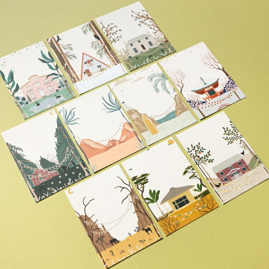 Home Postcard Set - Set of 10 - Under the Rowan Trees - Postcards - Under the Rowan Trees