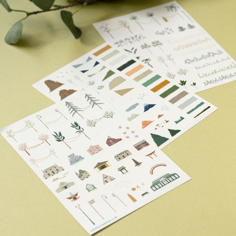 Home Sticker Sheets-Stickers-Under the Rowan Trees-Buildings