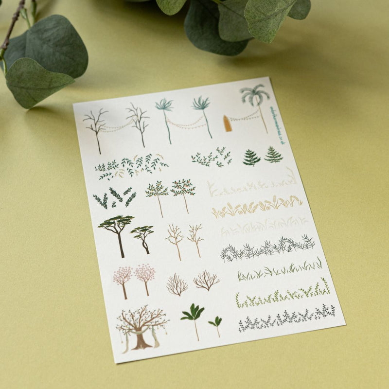 Home Sticker Sheets-Stickers-Under the Rowan Trees-Trees