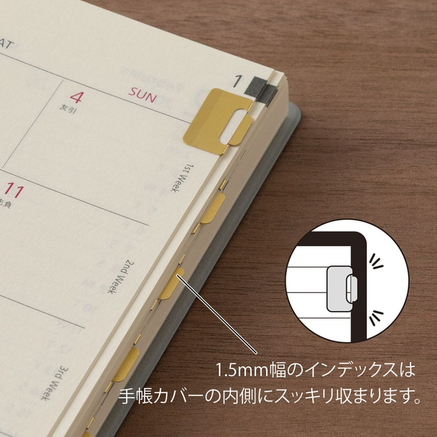 Index Clips Chiratto Small - Brass - Midori