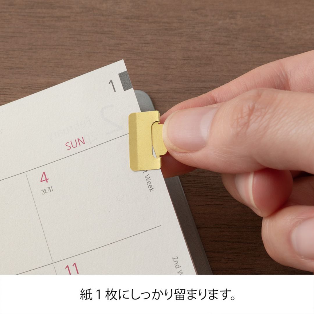 Index Clips Chiratto Small - Brass - Midori