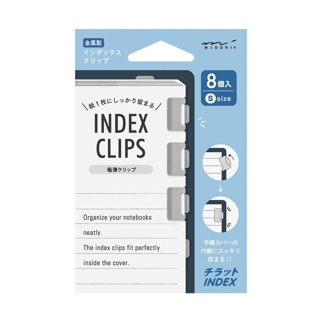 Index Clips Chiratto Small - Silver - Midori