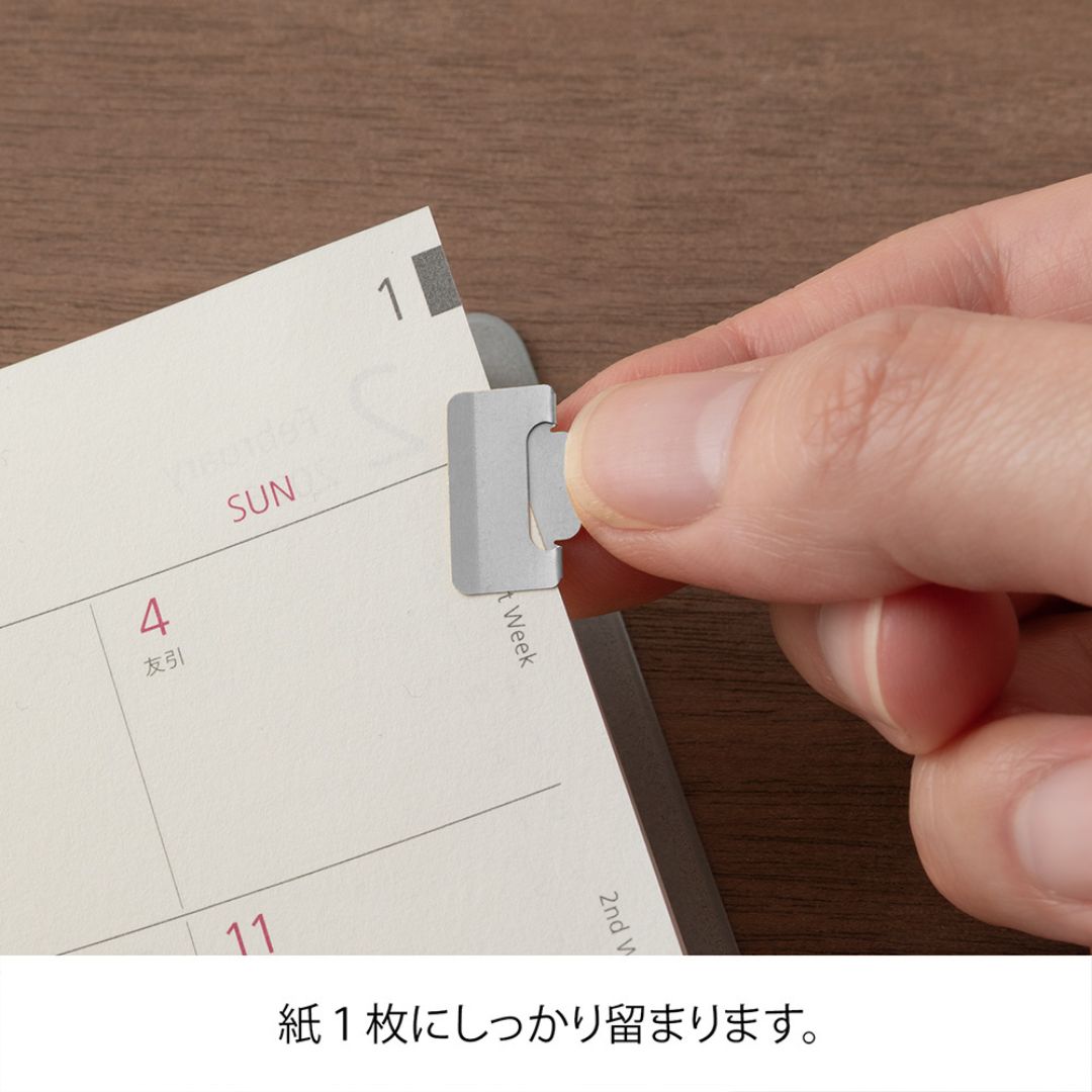 Index Clips Chiratto Small - Silver - Midori