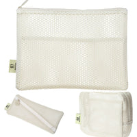 Ivory Mesh Pouch A5 - Mark's Inc. - Under the Rowan Trees