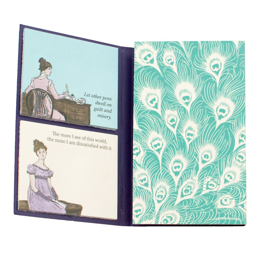 Jane Austen Sticky Notes Tri-Fold - The Unemployed Philosophers Guild
