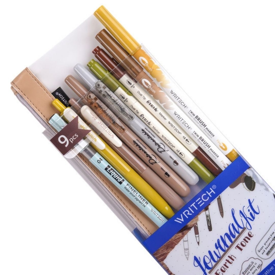 Journal Pen Set Earth Tones - Writech - Under the Rowan Trees