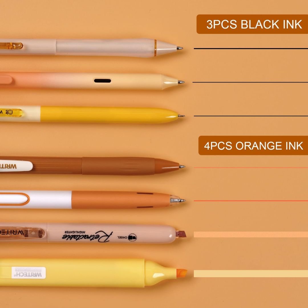 Journal Pen Set Oranges 7pcs - Writech