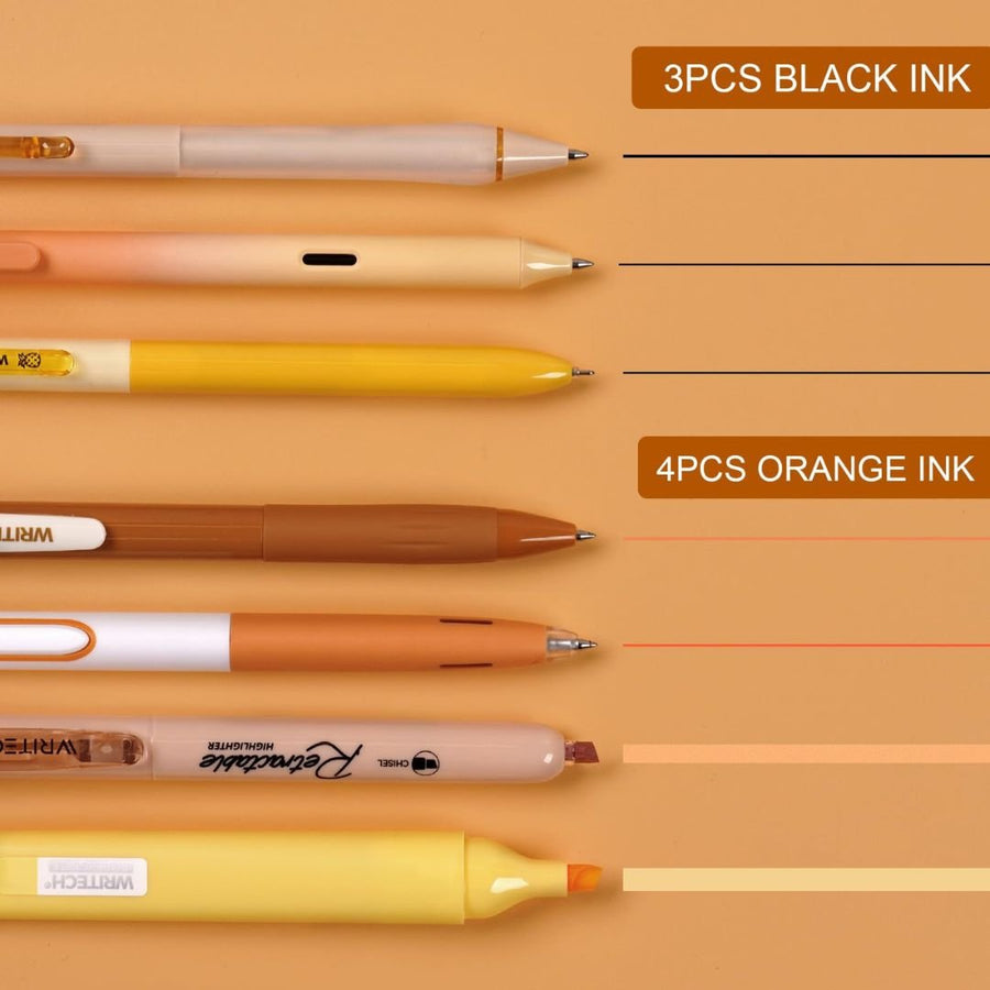 Journal Pen Set Oranges 7pcs - Writech