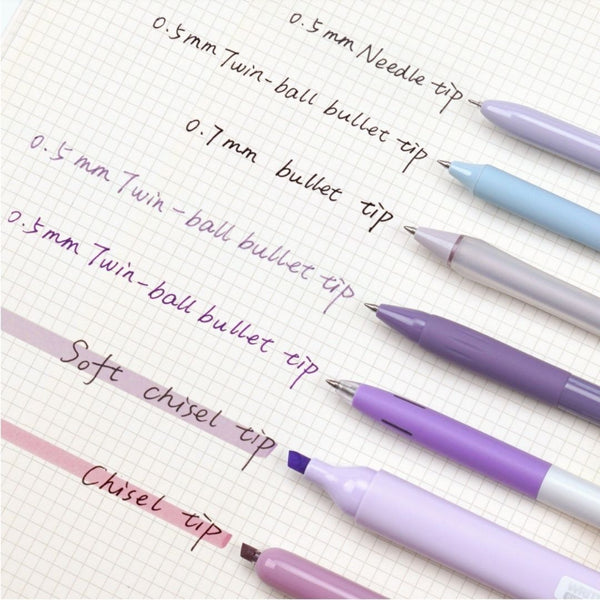 Journal Pen Set Purples 7pcs-Pens-Writech-