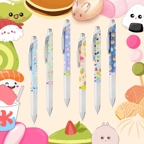 Japanese Snacks Kawaii Edition Energel 0.5 Rollerball-Pens-Pentel-Bento (blue ink)