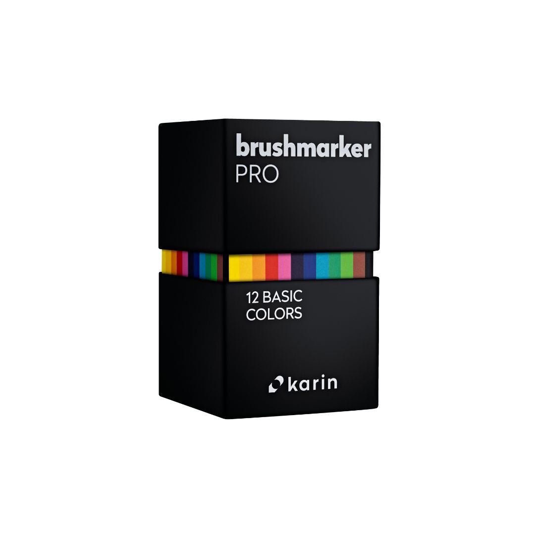 Karin Brushmarker Pro 12 Basic Colours - Karin