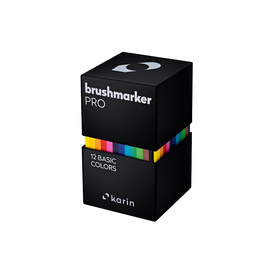 Karin Brushmarker Pro 12 Basic Colours - Karin