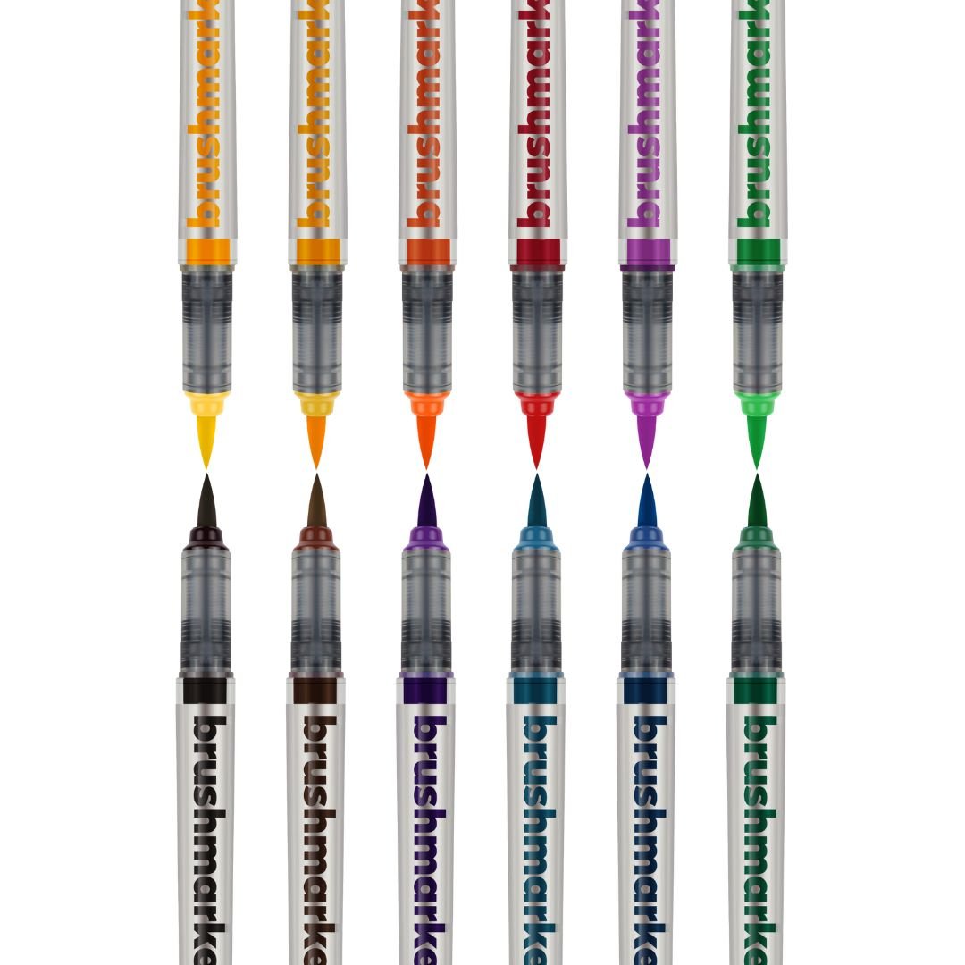 Karin Brushmarker Pro 12 Basic Colours - Karin