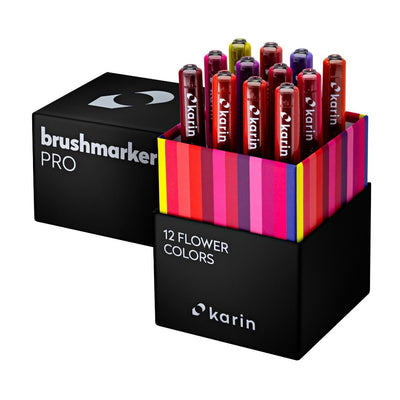 Karin Brushmarker Pro 12 Flower Colours - Karin