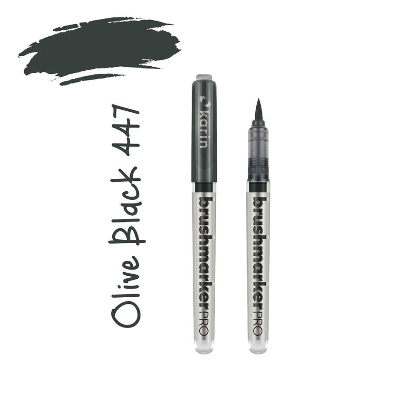 Karin Brushmarker Pro - Colourful Brush Pens-Pens-Karin-Olive Black