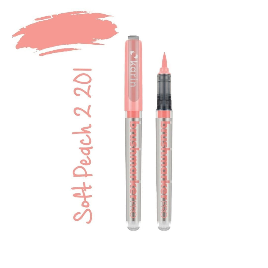 Karin Brushmarker Pro - Colourful Brush Pens-Pens-Karin-Soft Peach 2