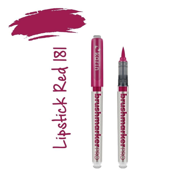 Karin Brushmarker Pro - Colourful Brush Pens-Pens-Karin-Lipstick Red