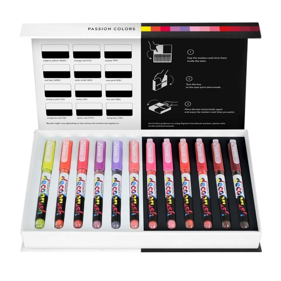 Karin Pigment Decobrush 12 Passion Colours - Karin