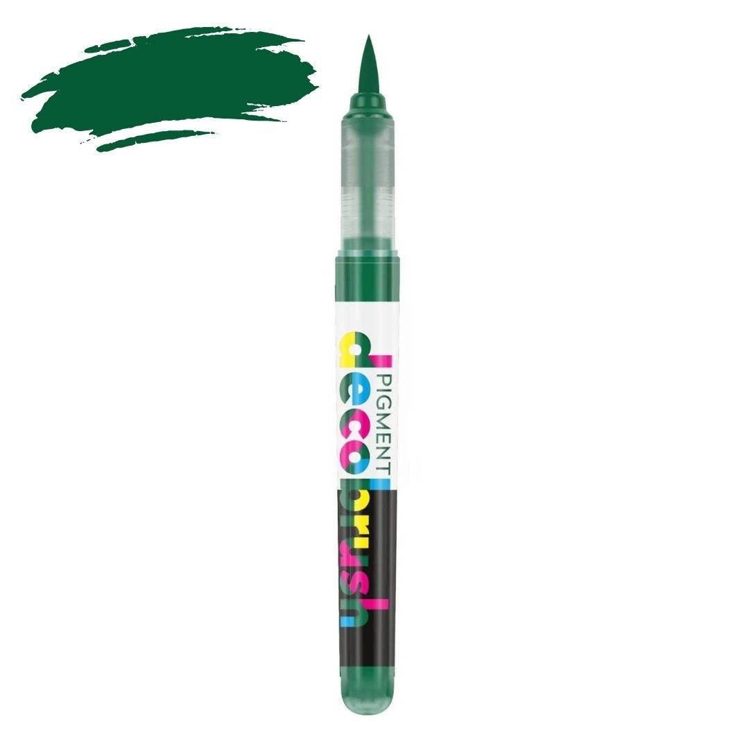 Karin Pigment Decobrush Green & Blue Brush Markers - Lush Green - Under the Rowan Trees