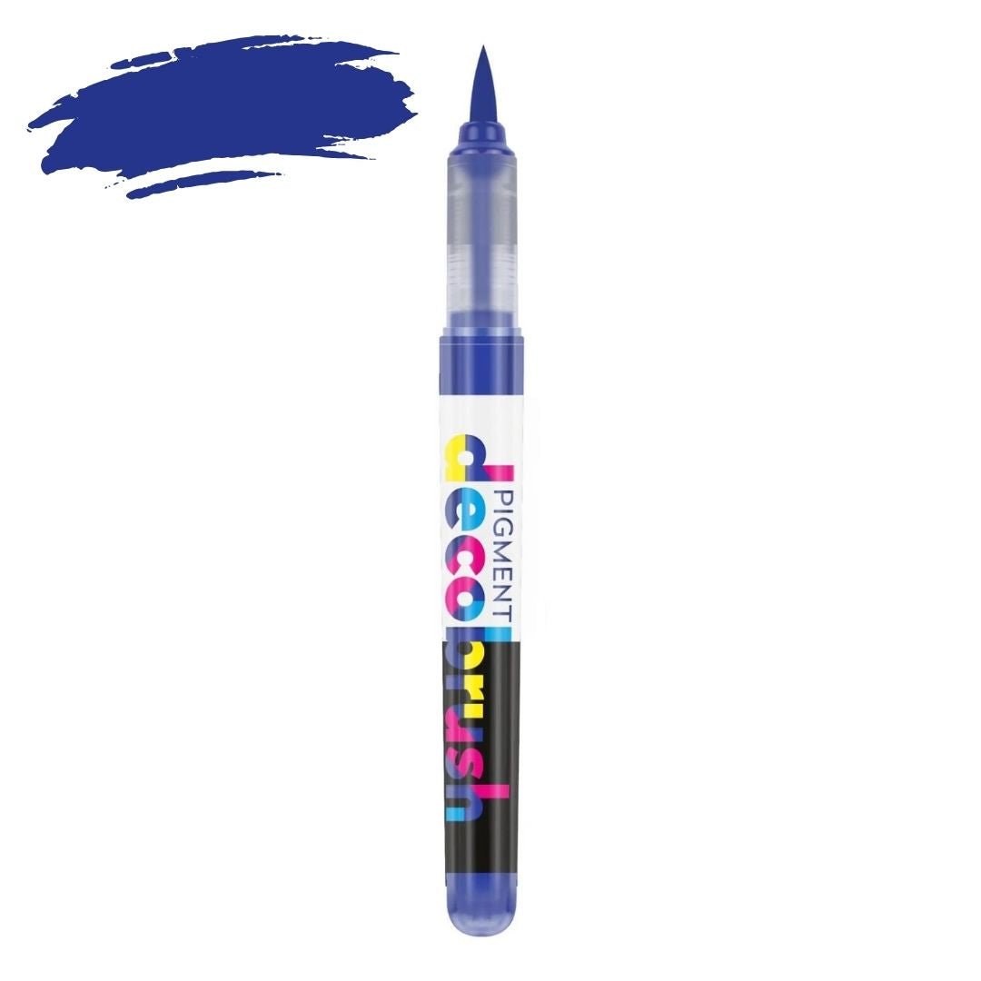 Karin Pigment Decobrush Green & Blue Brush Markers - Royal Blue - Under the Rowan Trees