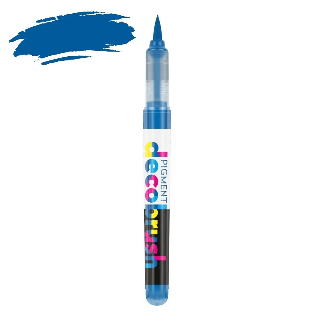 Karin Pigment Decobrush Green & Blue Brush Markers - True Blue - Under the Rowan Trees