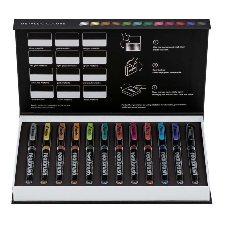 Karin Realbrush Metallic Set of 12 - Karin