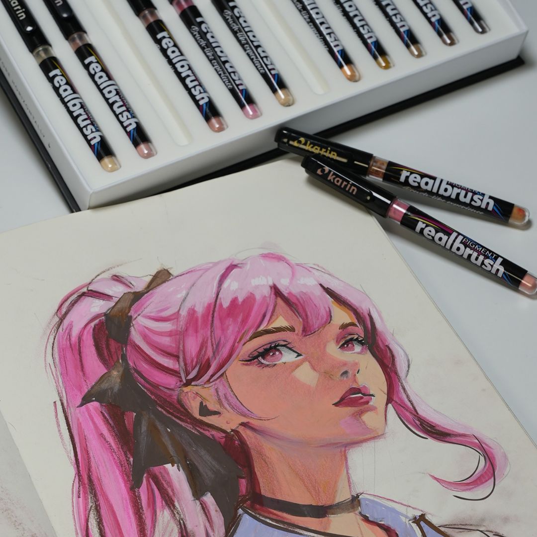 Karin Realbrush Pigment Pastel Colours Collection - Karin