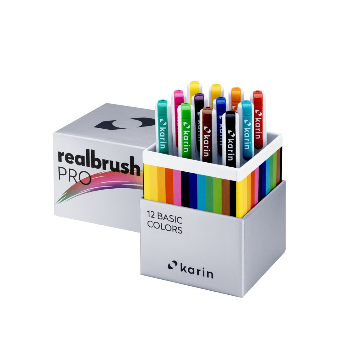 Karin Realbrush Pro 12 Basic Colours - Karin