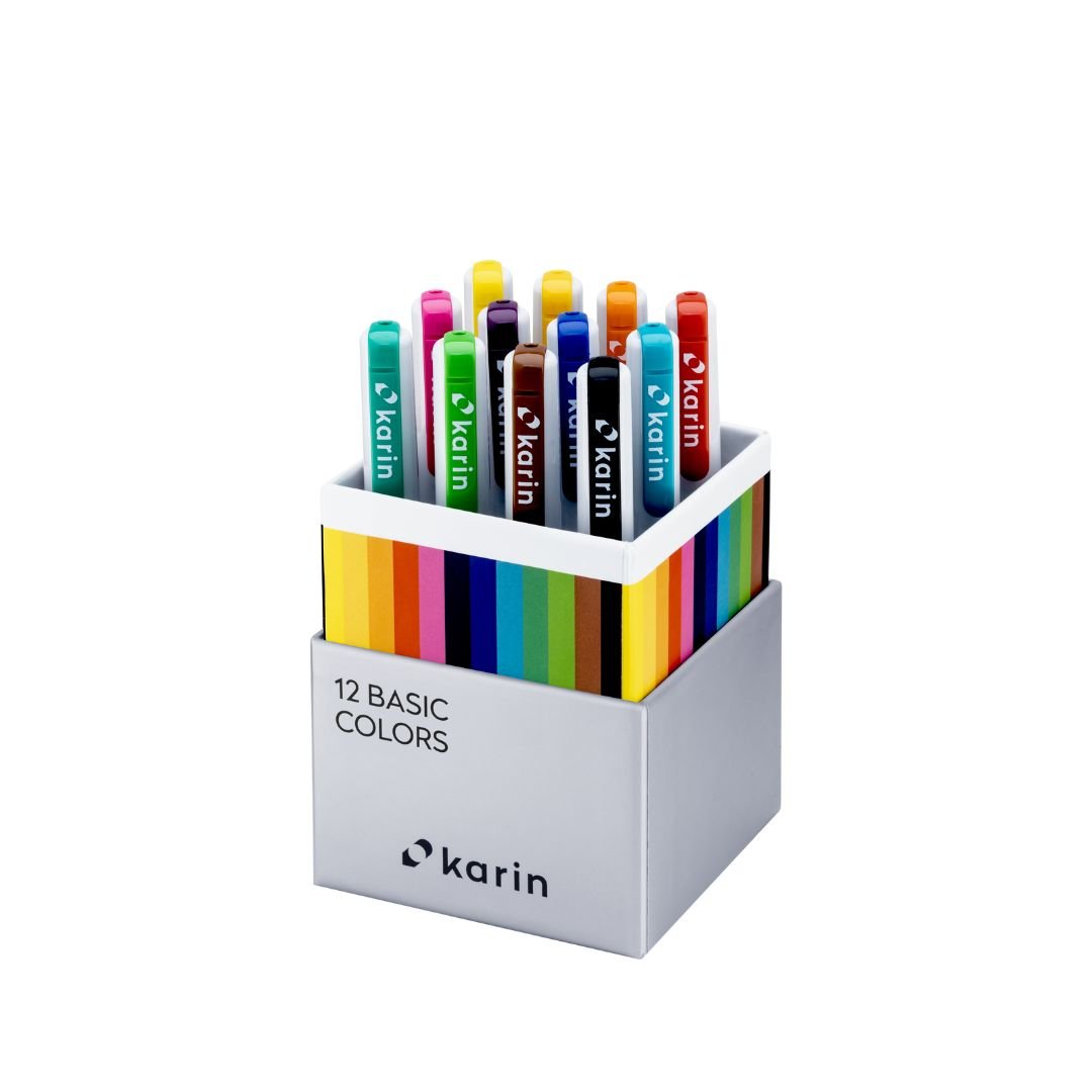Karin Realbrush Pro 12 Basic Colours - Karin