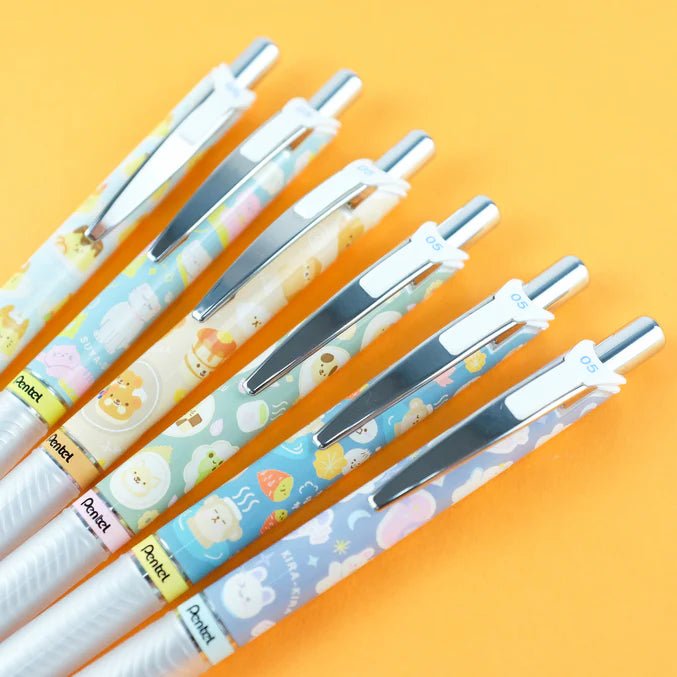 Kawaii Edition Energel Set of 6 0.5mm Japanese Onomatopoeia - Pentel