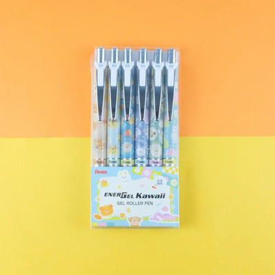 Kawaii Edition Energel Set of 6 0.5mm Japanese Onomatopoeia - Pentel