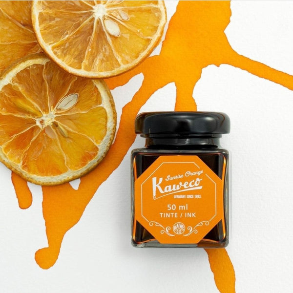 Kaweco Bottled Fountain Pen Ink 50ml-Fountain Pen Inks-Kaweco-Sunrise Orange