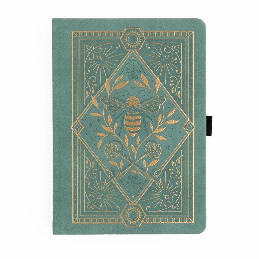 Keeper of the Bees in Soft Teal Luxury Journal Archer & Olive - A5 Dot Grid - Archer & Olive