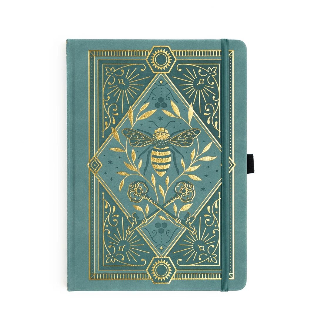 Keeper of the Bees in Soft Teal Luxury Journal Archer & Olive - B5 - Archer & Olive