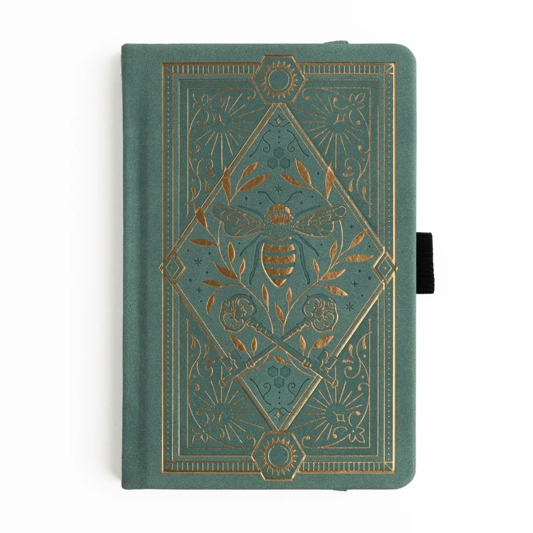 Keeper of the Bees in Soft Teal Luxury Journal Archer & Olive - Pocket - Archer & Olive