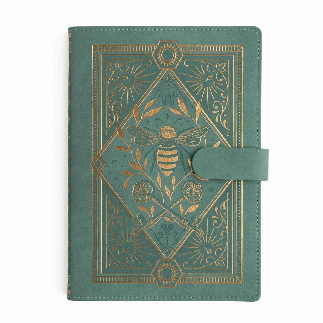 Keeper of the Bees in Teal A5 Everyday Deluxe System Archer & Olive - Archer & Olive