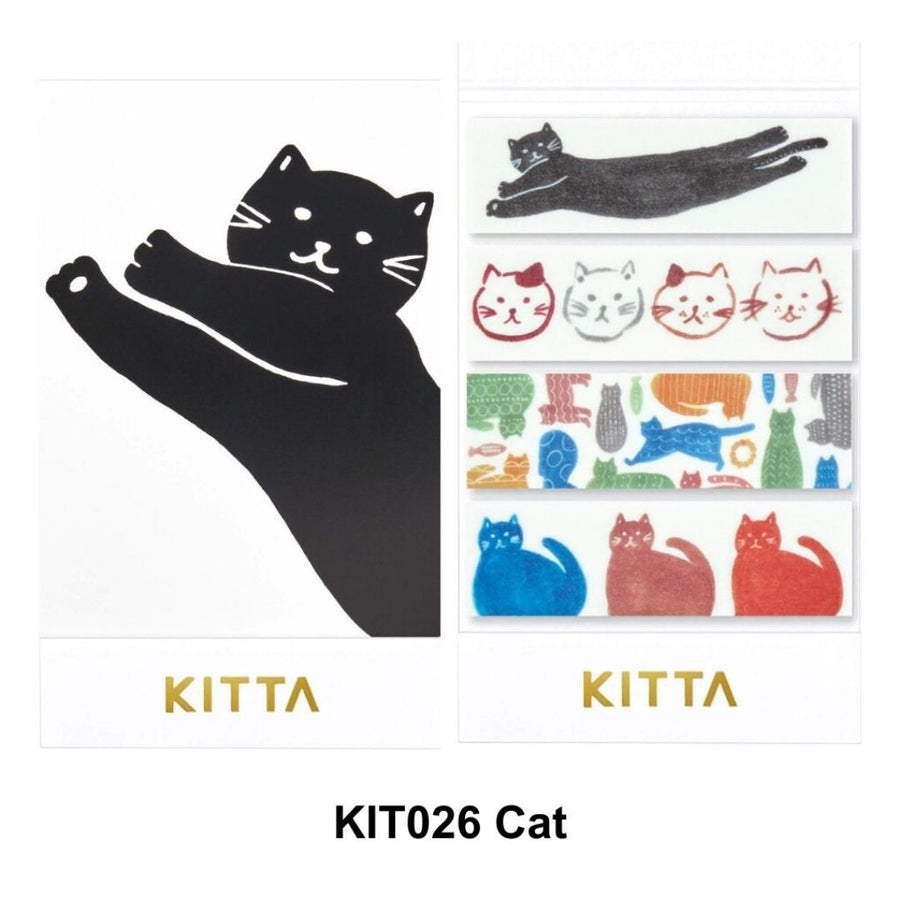 KITTA Basic Cat Washi Paper Strips - King Jim