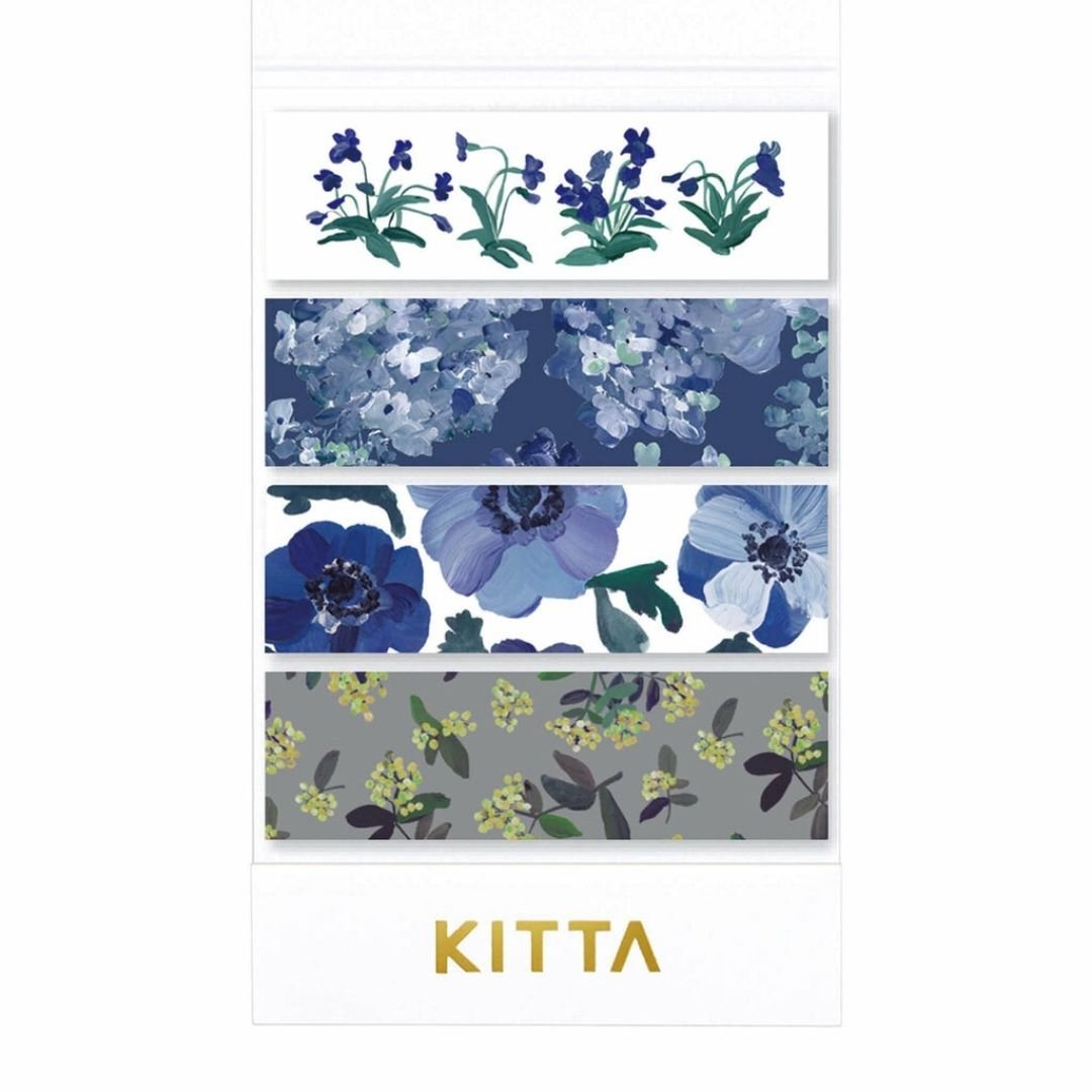 KITTA Basic Flower 6 Washi Paper Strips - King Jim