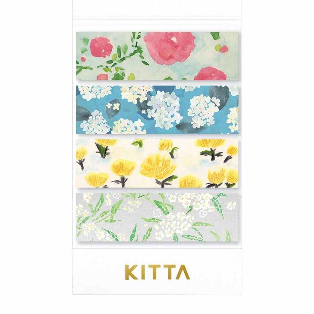 KITTA Basic Flowers 7 Washi Paper Strips - King Jim