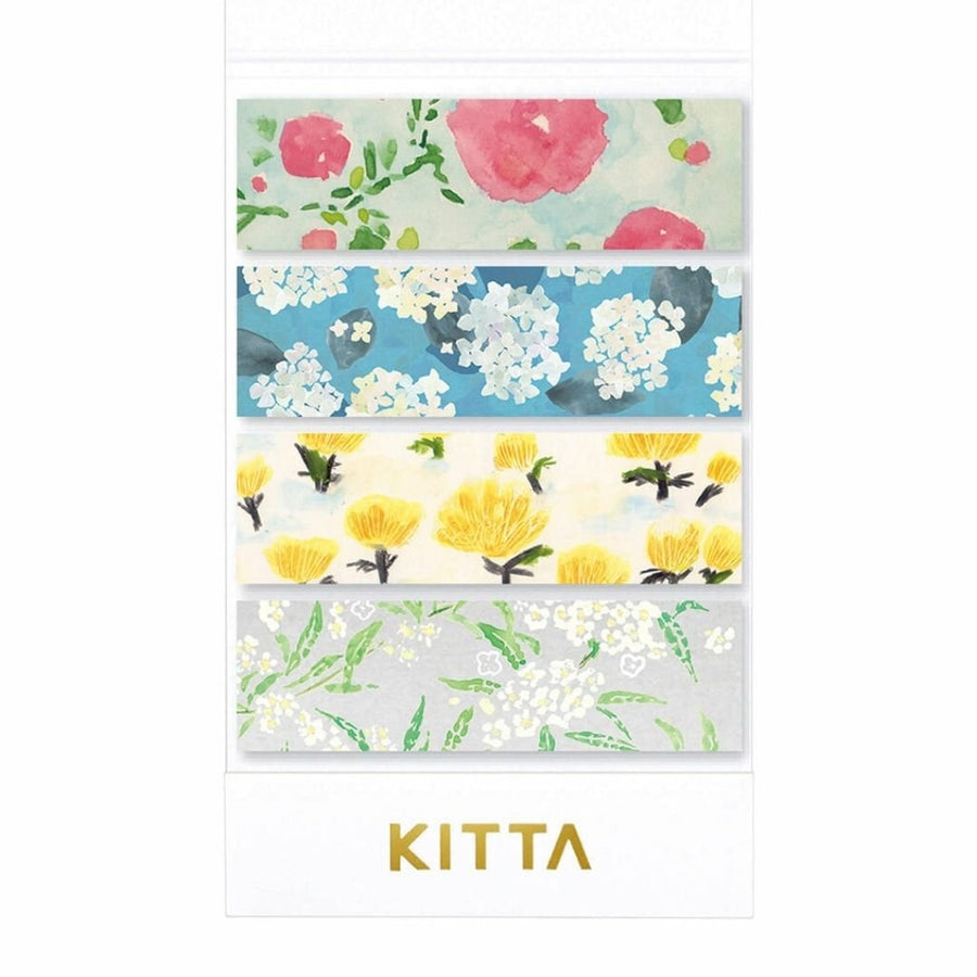 KITTA Basic Flowers 7 Washi Paper Strips - King Jim